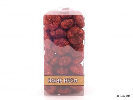 Džiovinti, blizgūs augalai dėžutėje Paras pod d.red with red glt