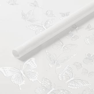 Folija gėlėms pakuoti lapais