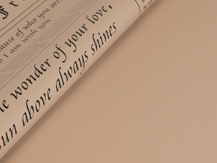 Folija lapais spalva/kraft