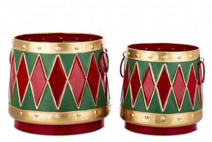 Metalinių vazonų kmpl. S/2