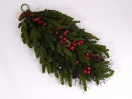 Kalėdinė šaka su uogomis  (like real touch)
