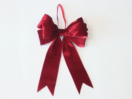 Velvetinis kaspinas Burgundy