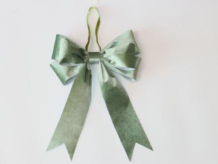 Velvetinis kaspinas Sage Green