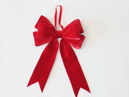 Velvetinis kaspinas Red